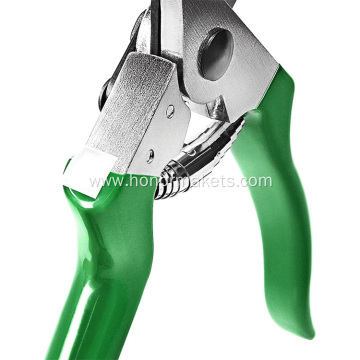 Green customized garden scissors pruner for tree/flowers, professional steel garden hand pruner for women